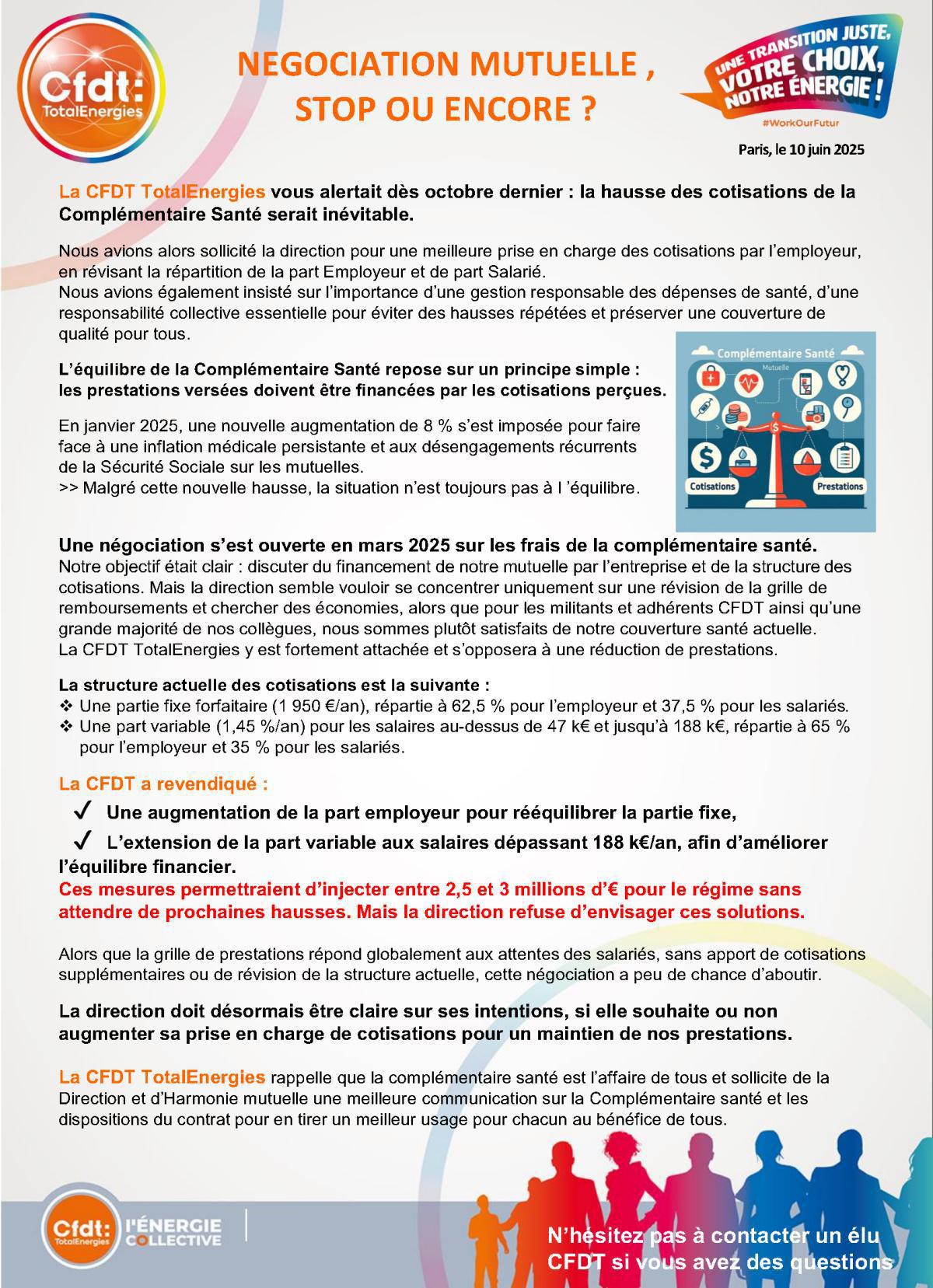 Négociation Mutuelle , stop ou encore ? Négociation Mutuelle , stop ou encore ?