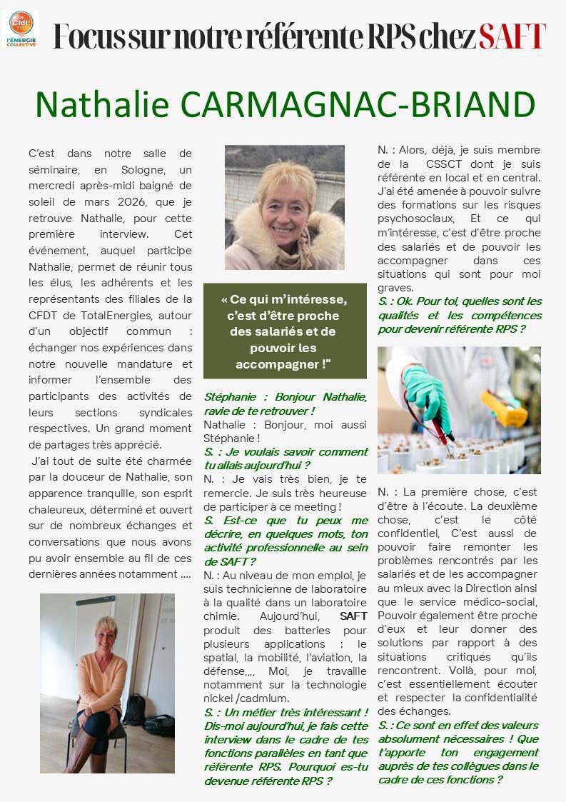 Etre référente RPS chez SAFT