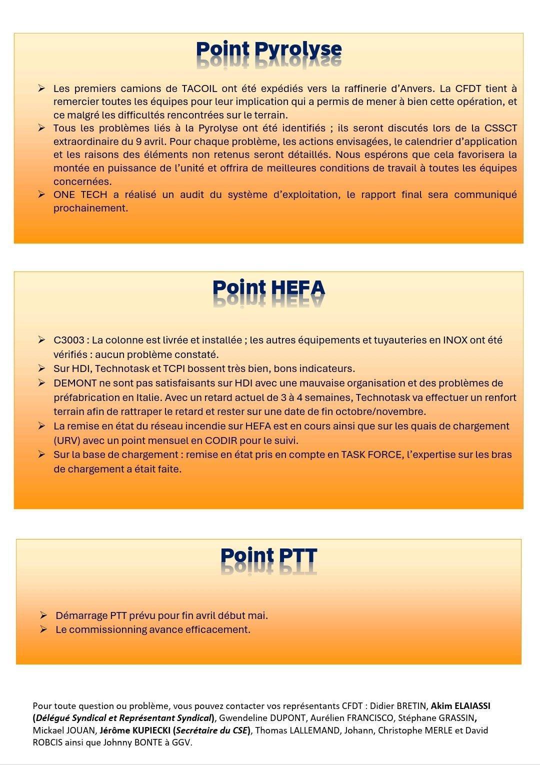 CSE Mars - Informations syndicales CFDT
