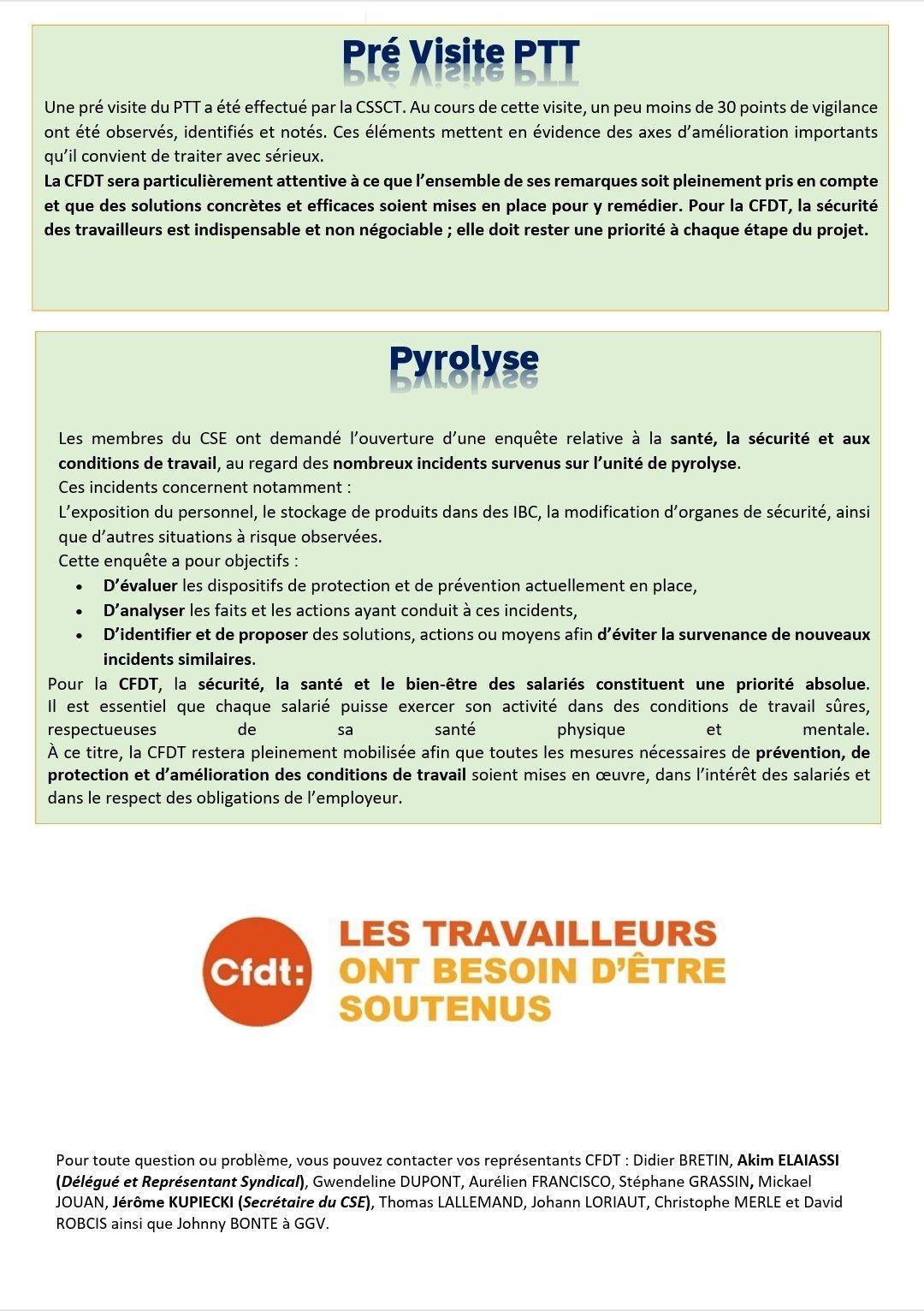 CSE Mai - Informations syndicales CFDT