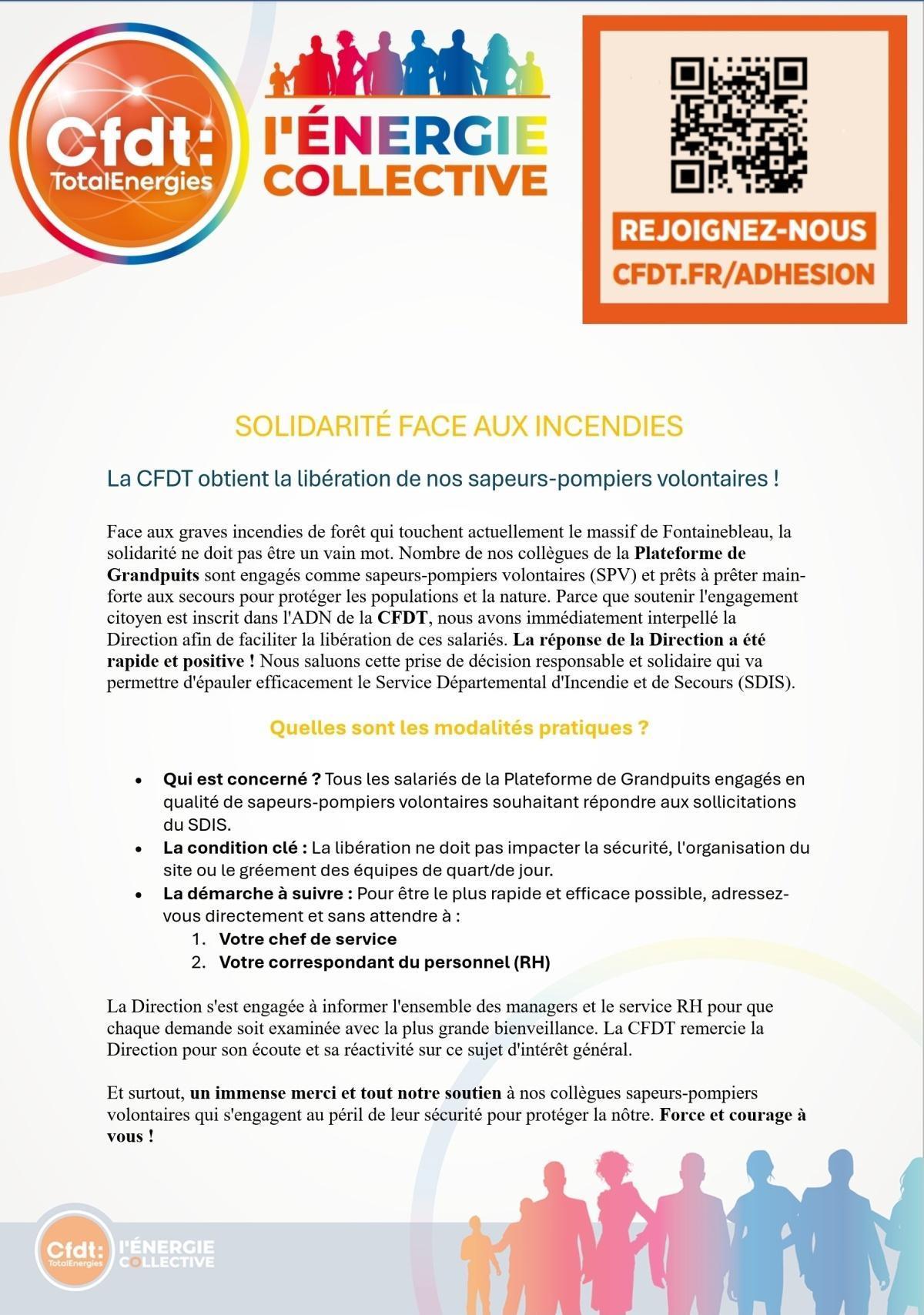 Solidarité face aux incendies !