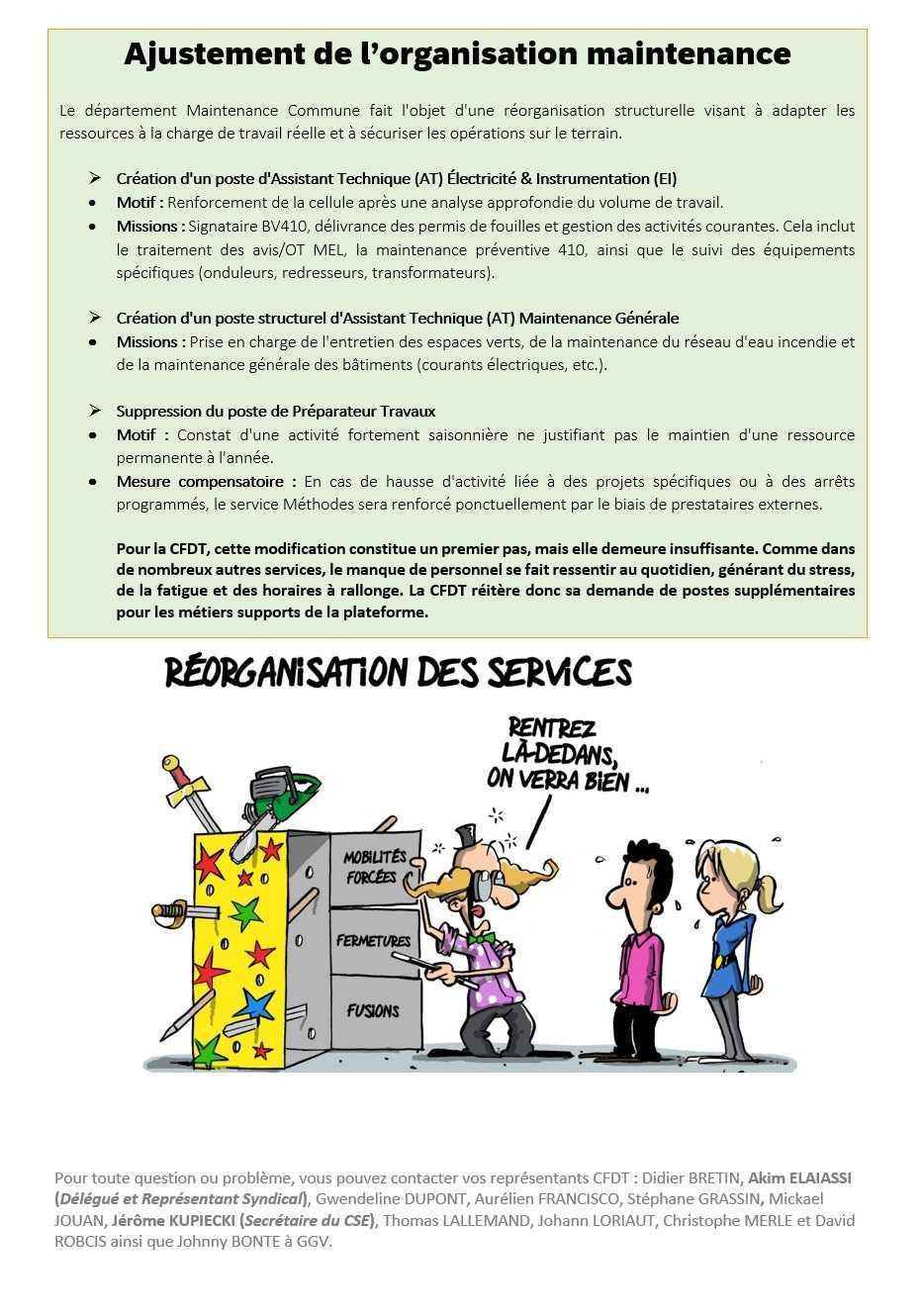CSE Juillet/Août information syndicales CFDT