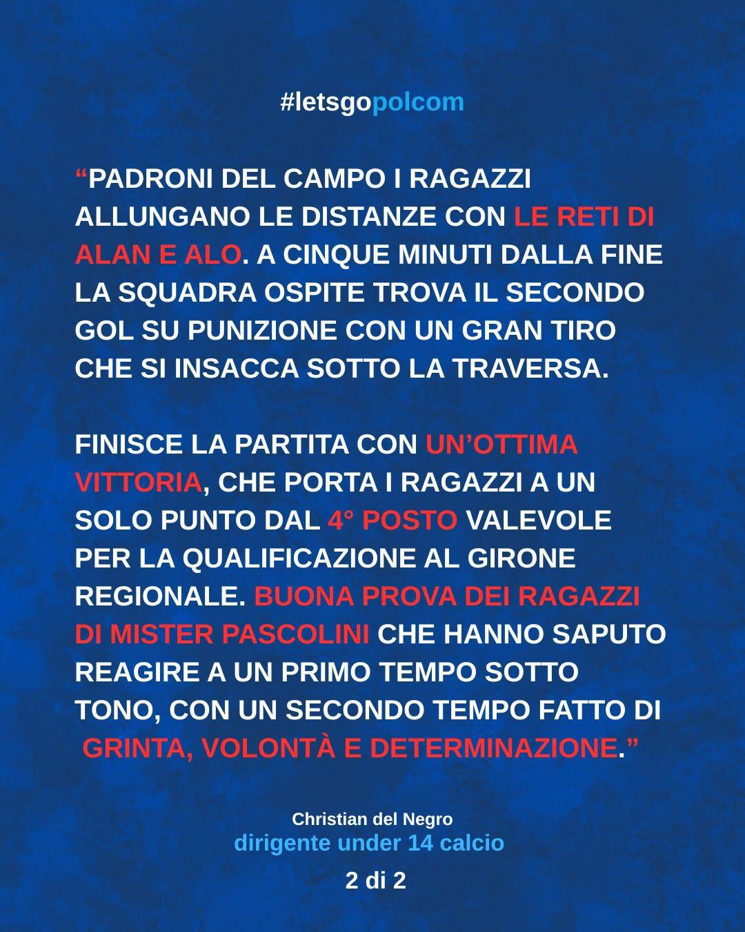 Voci dal campo: weekend 22/23 novembre