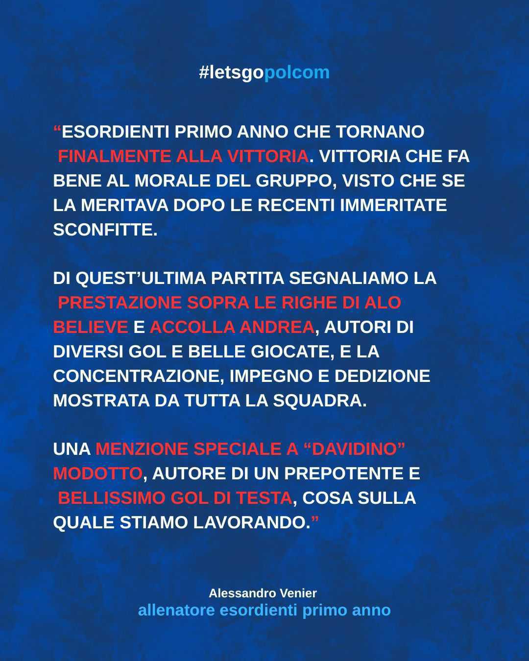 I commenti della settimana