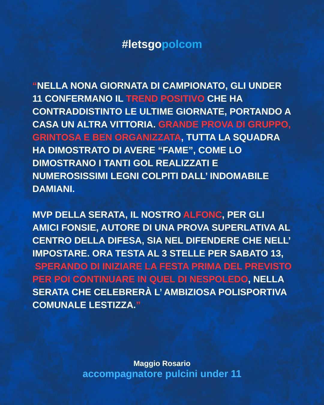 I commenti della settimana