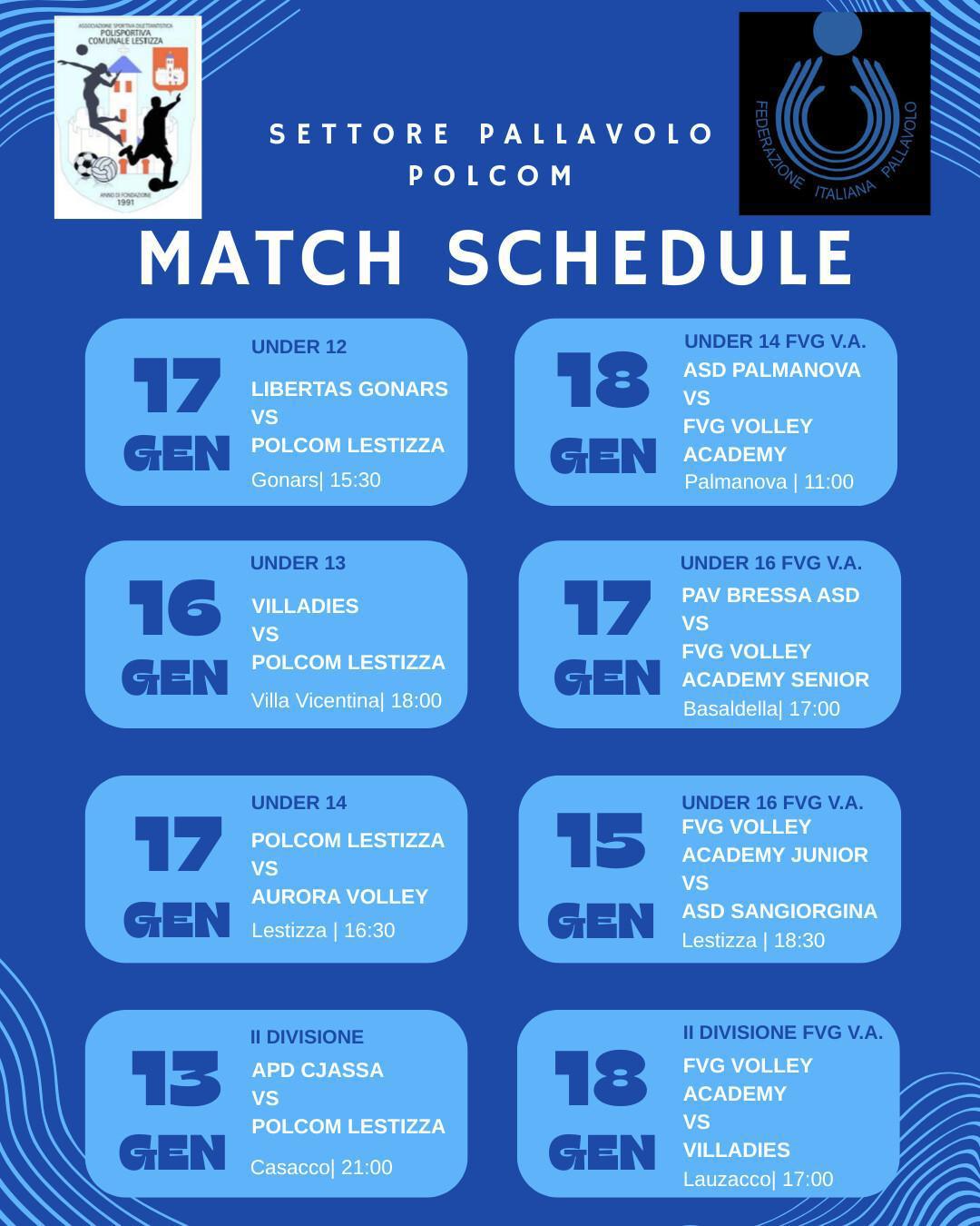 calendario settimanale 