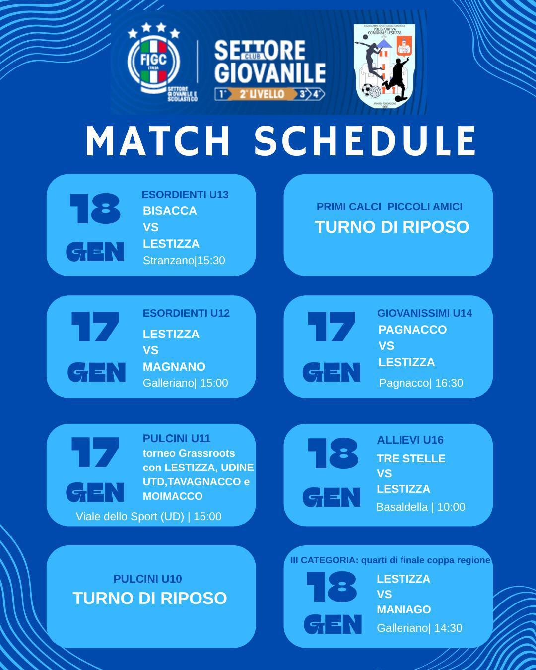 calendario settimanale 