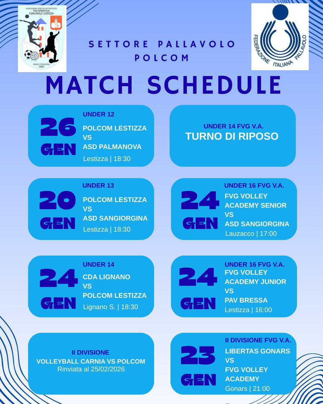 calendario settimanale