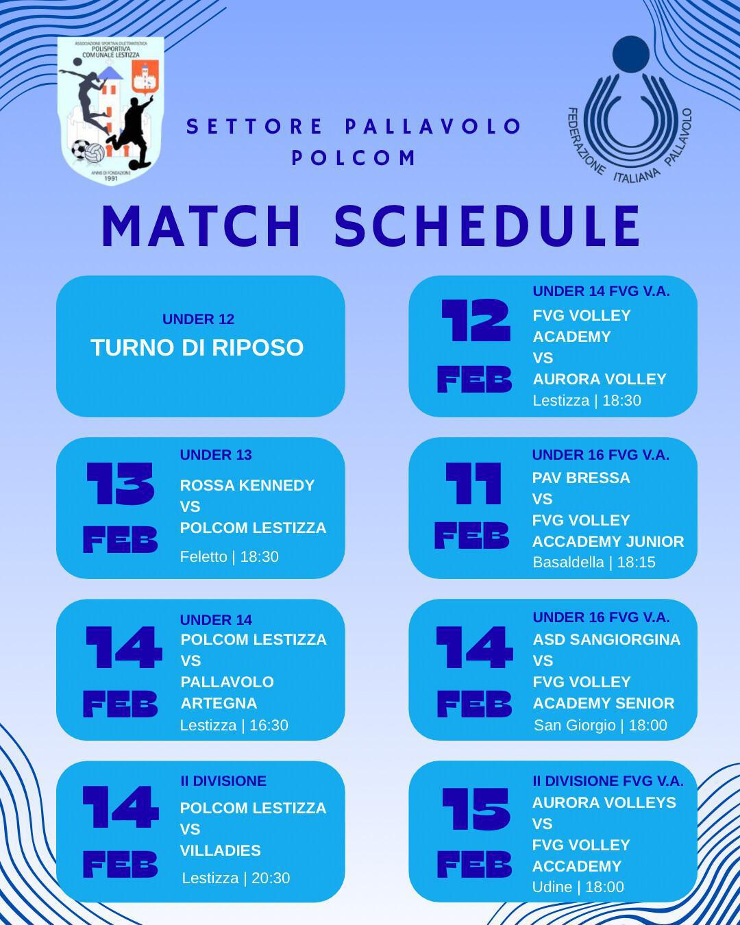 Gli appuntamenti della settimana 