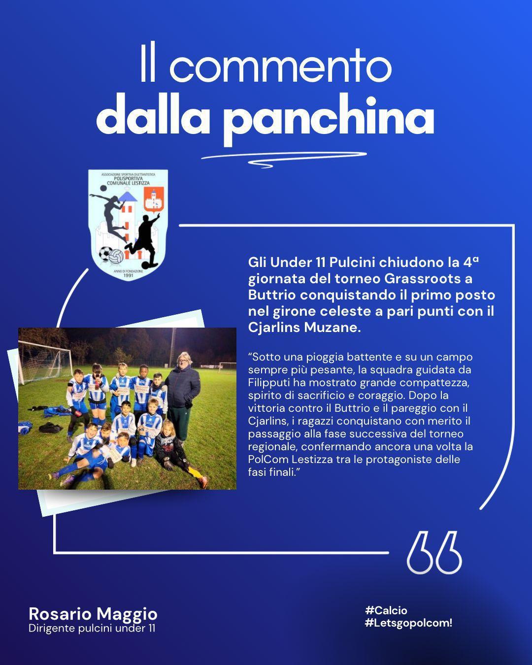 il commento dalla panchina 