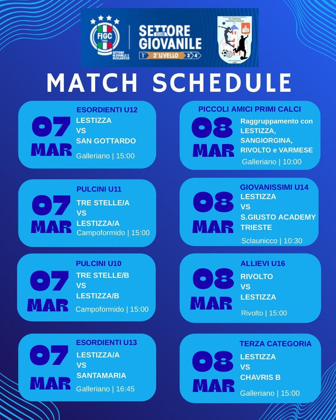 match schedule 