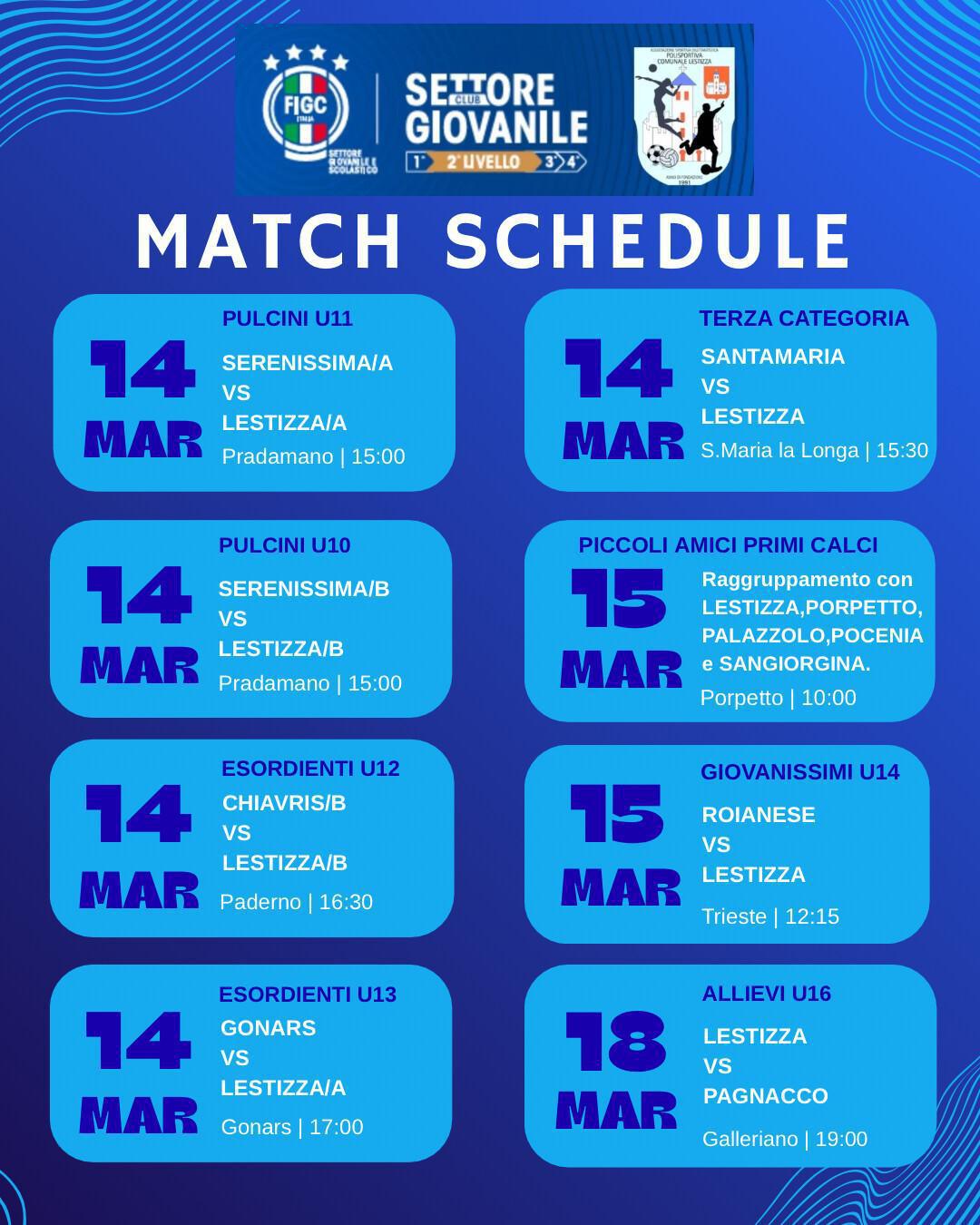 match schedule 