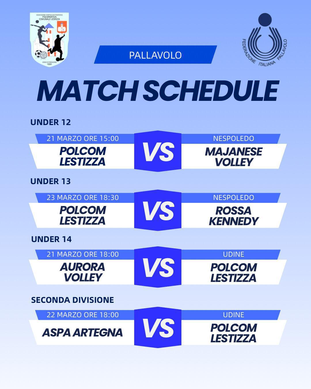 Match schedule 