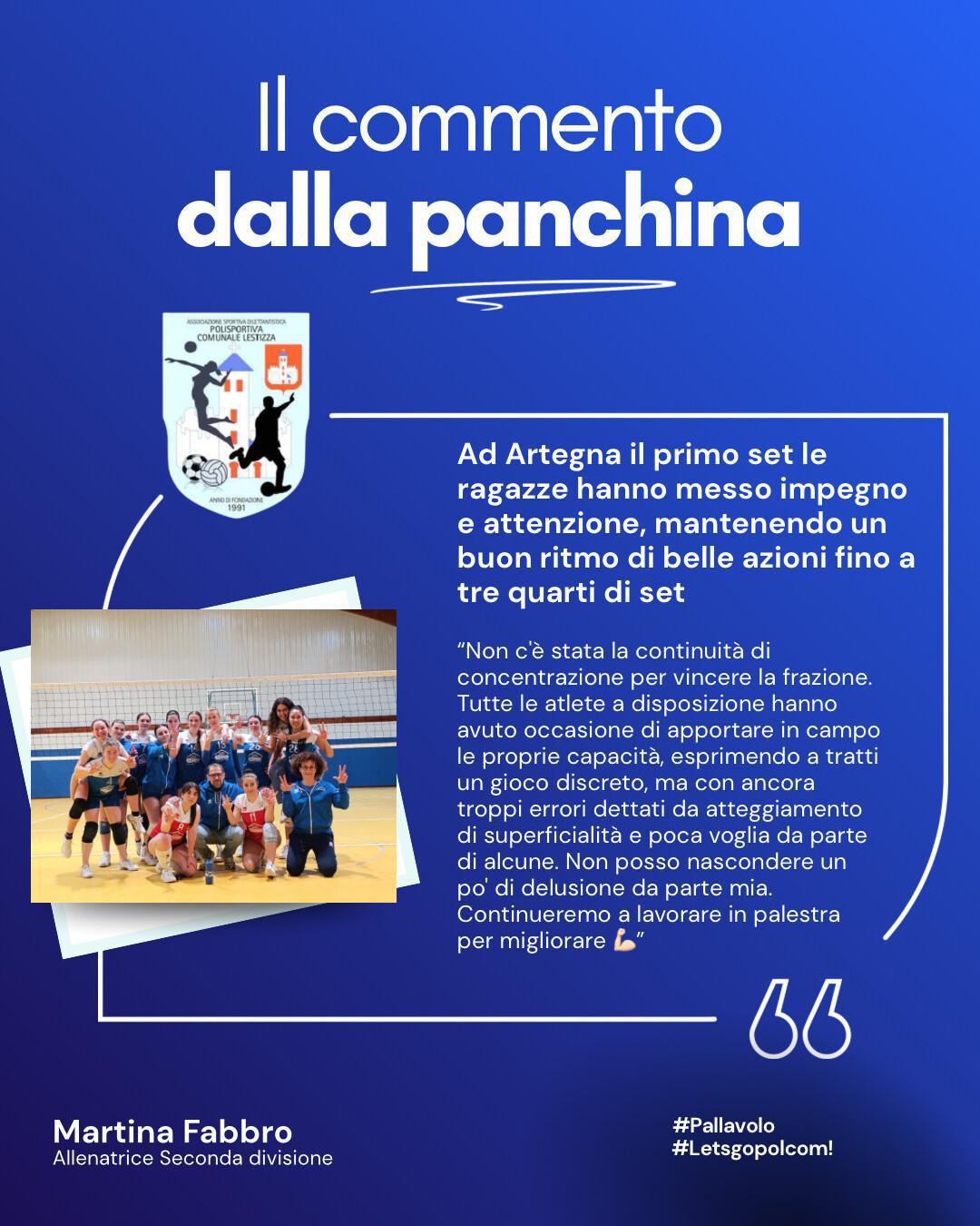 Il commento dalla panchina 