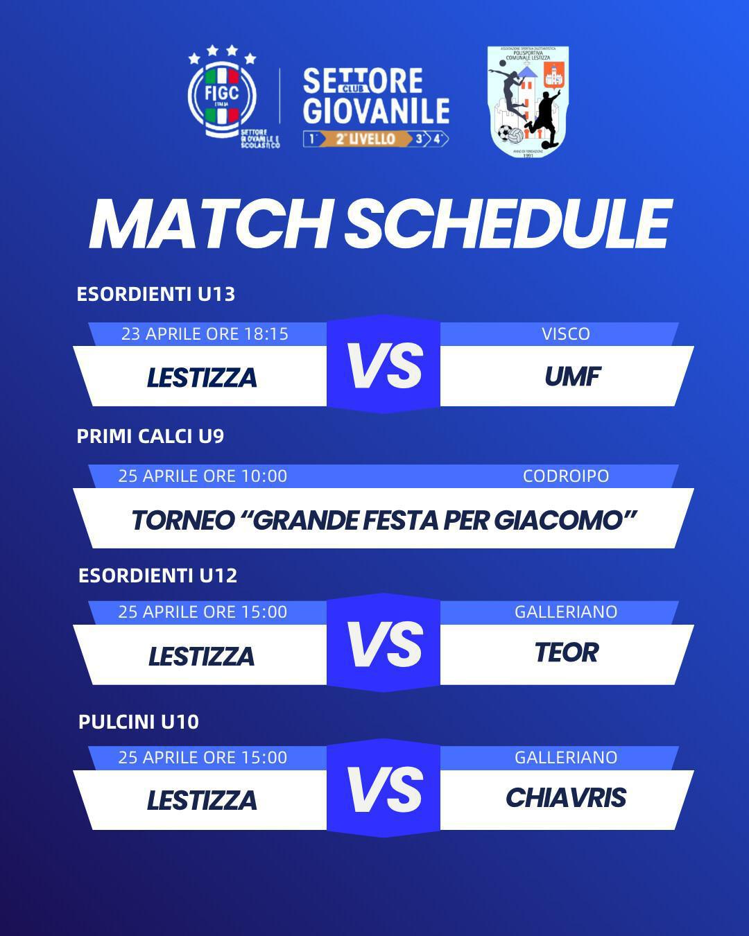 calendario settimanale 