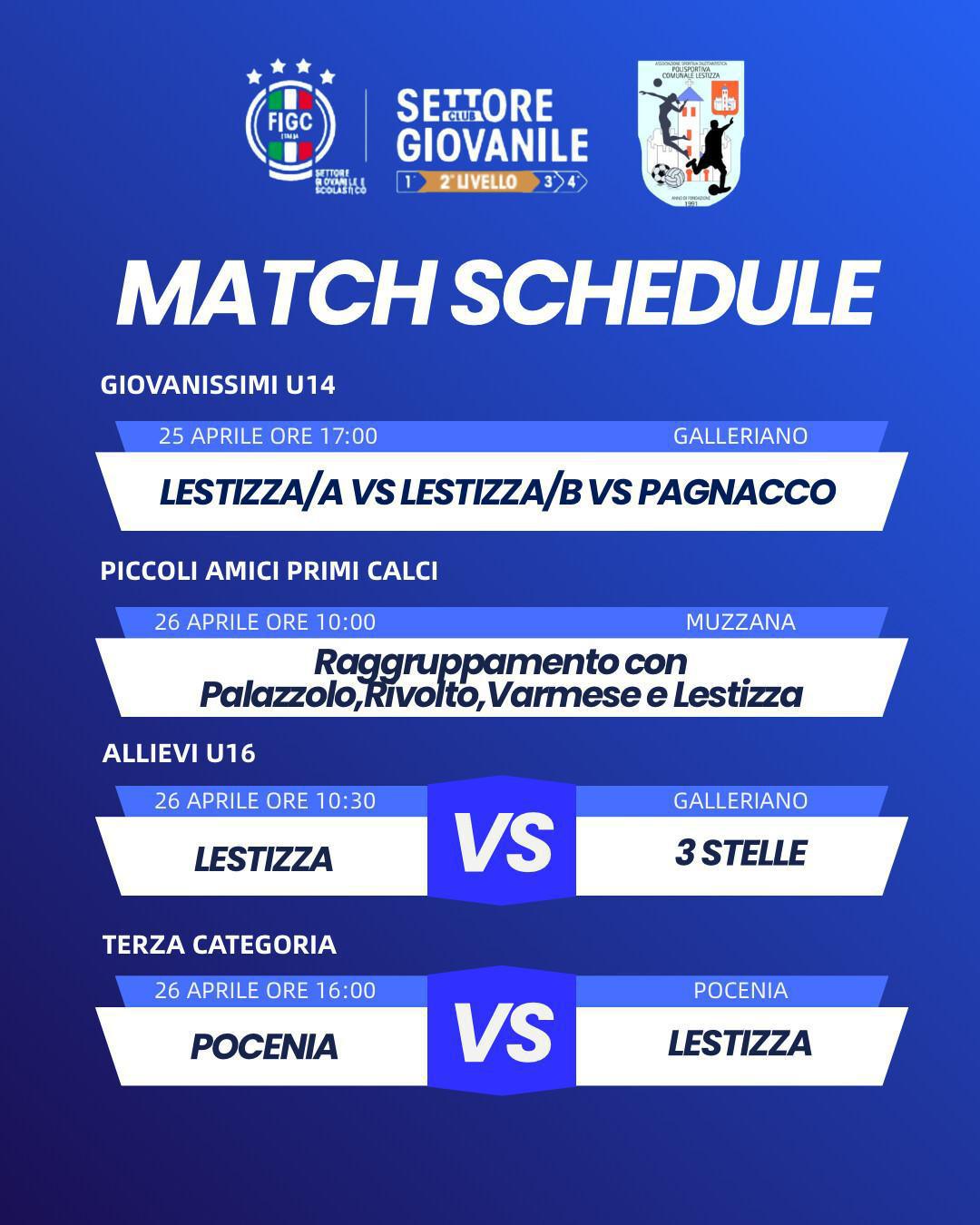 calendario settimanale 