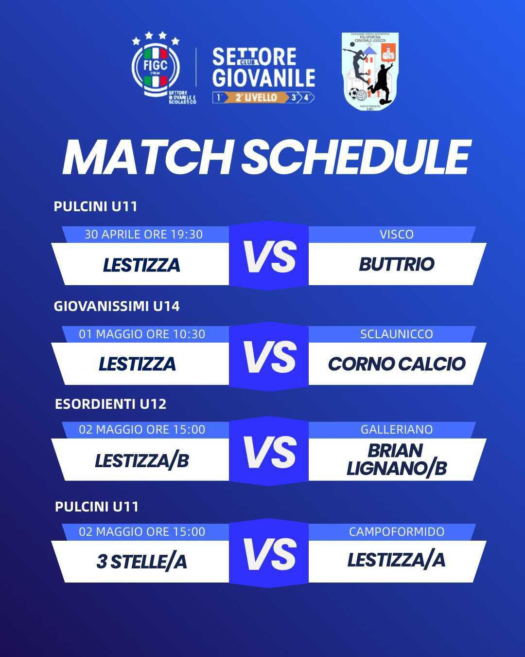 calendario settimanale 