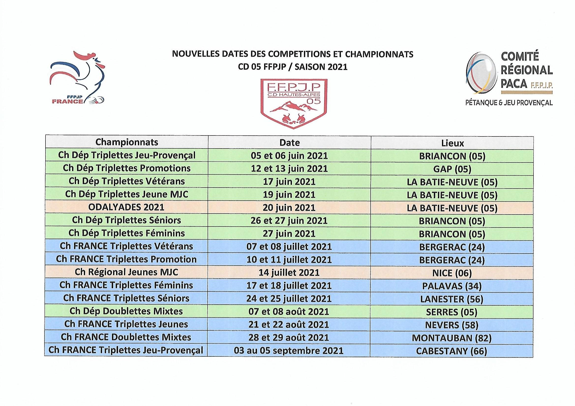 Calendrier Petanque Bouche Du Rhone 2023 Nouveau Calendrier Championnats Et Compétitions Saison 2021