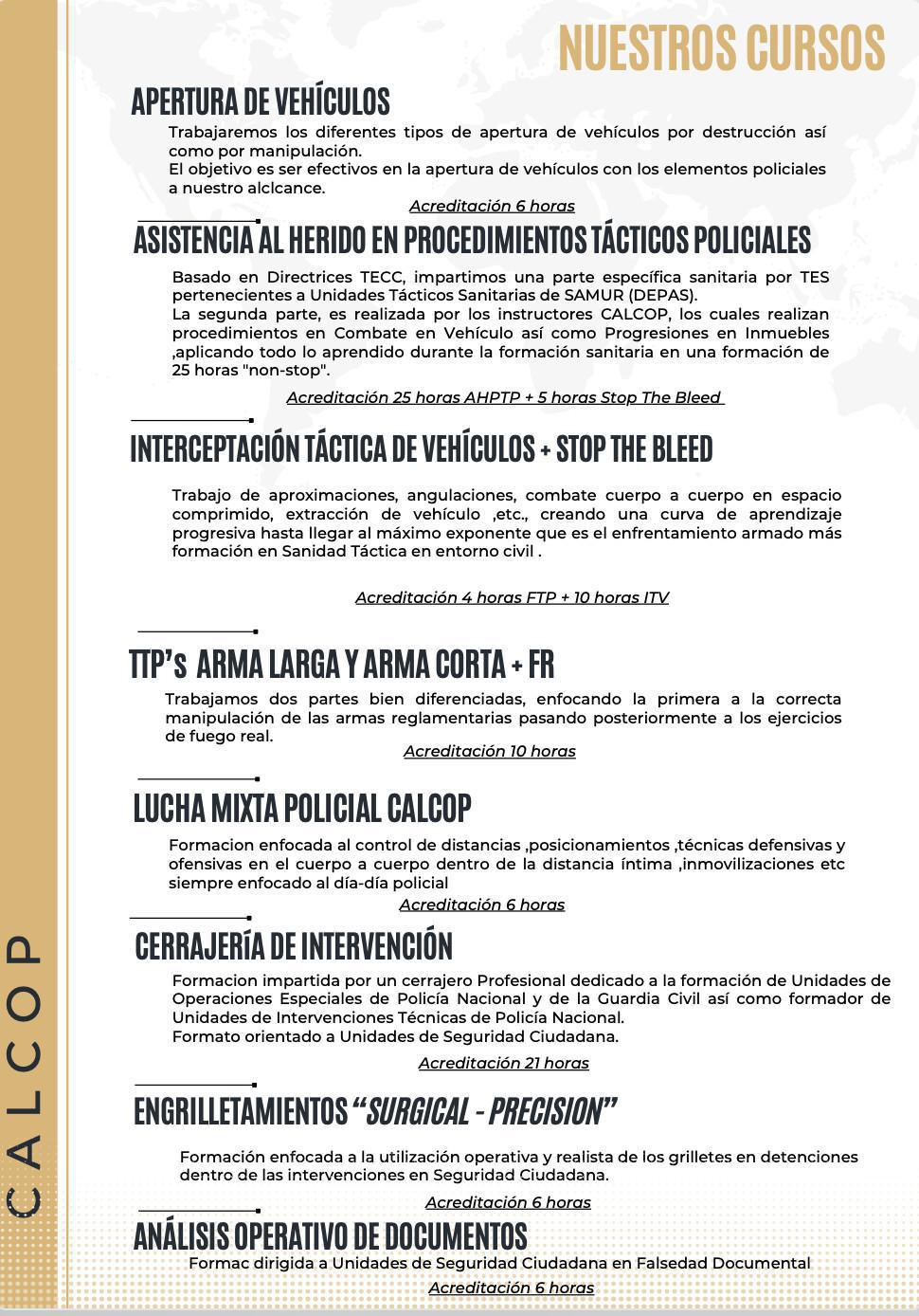 ASOCIACIÓN CALCOP TÁCTICA POLICIAL ASOCIACIÓN CALCOP TÁCTICA POLICIAL