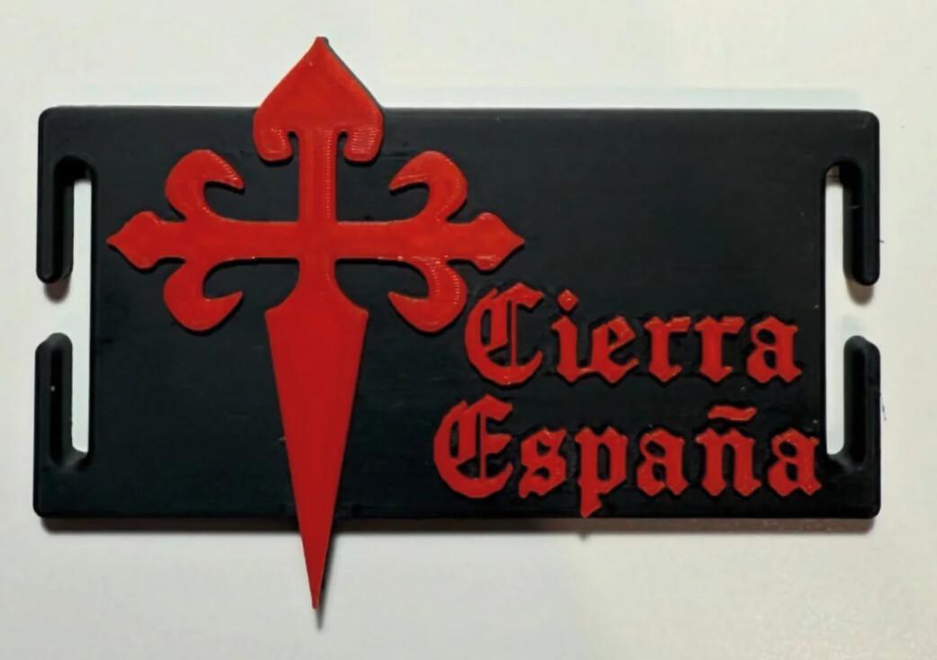 PLACA MOLLE "SANTIAGO Y CIERRA ESPAÑA"
