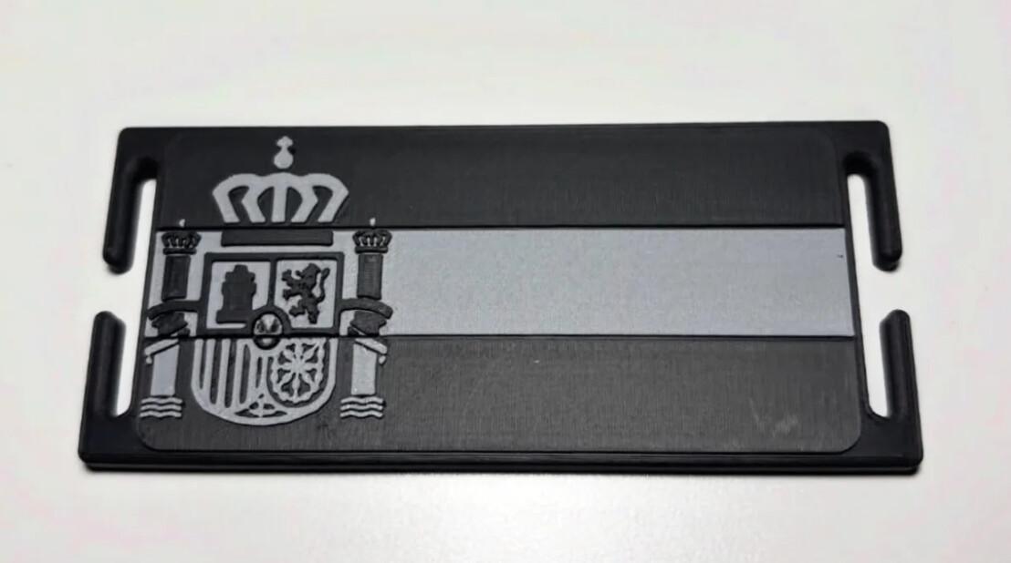 PLACA MOLLE BANDERA ESPAÑA