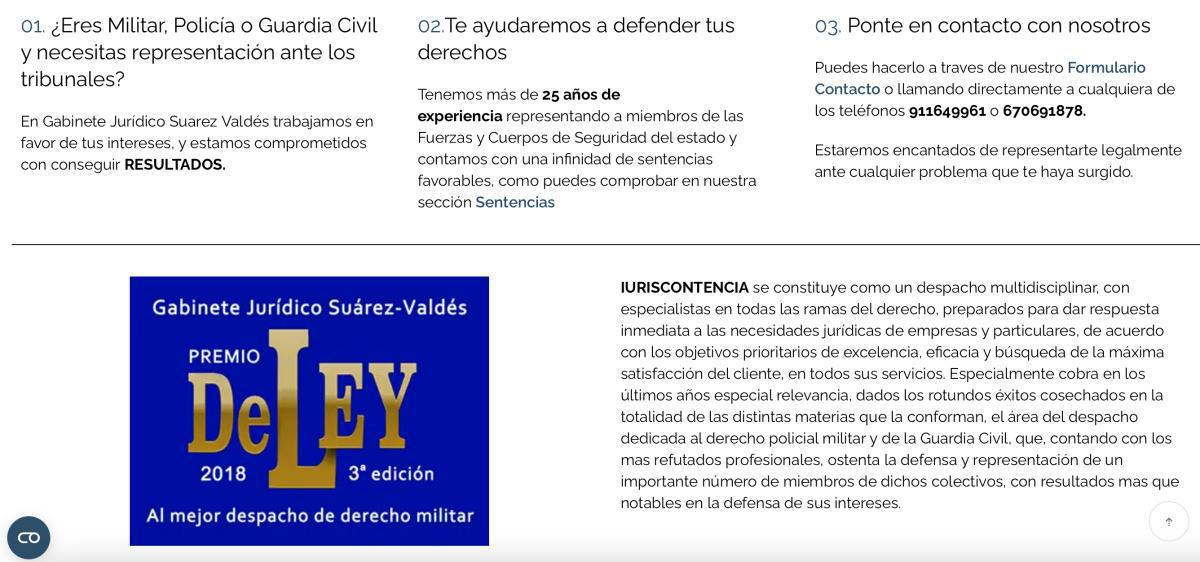 SUÁREZ-VALDÉS | ABOGADOS ESPECIALIZADOS POLICÍA, GUARDIA CIVIL Y MILITARES