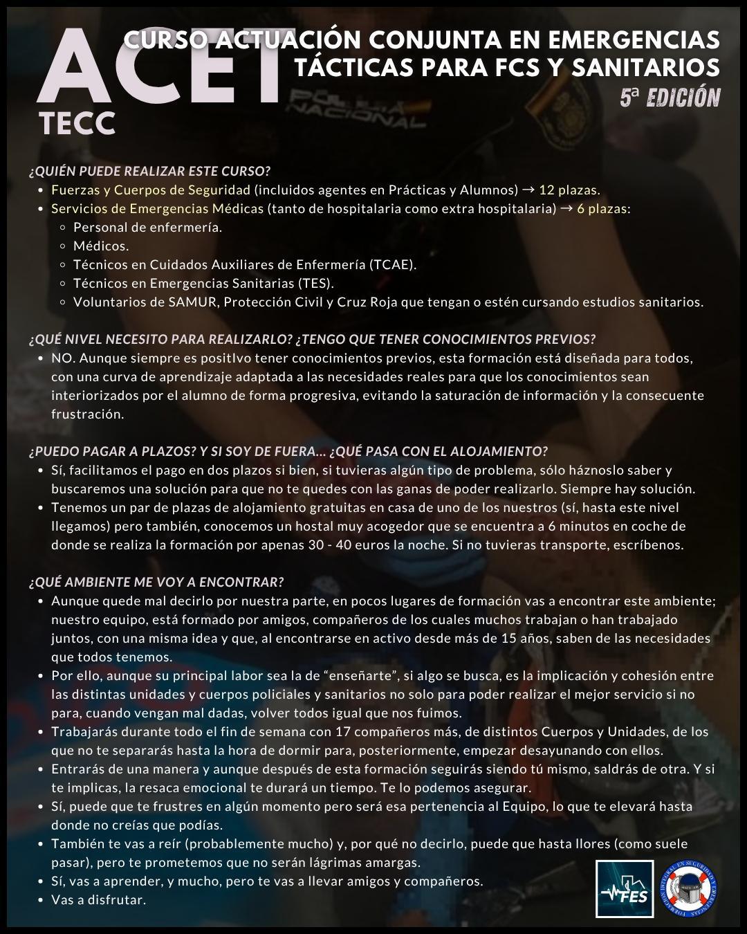 ACTUACIÓN CONJUNTA EN EMERGENCIAS TÁCTICAS