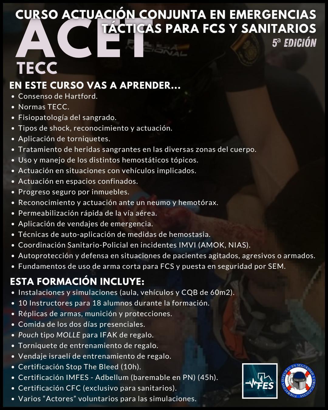ACTUACIÓN CONJUNTA EN EMERGENCIAS TÁCTICAS