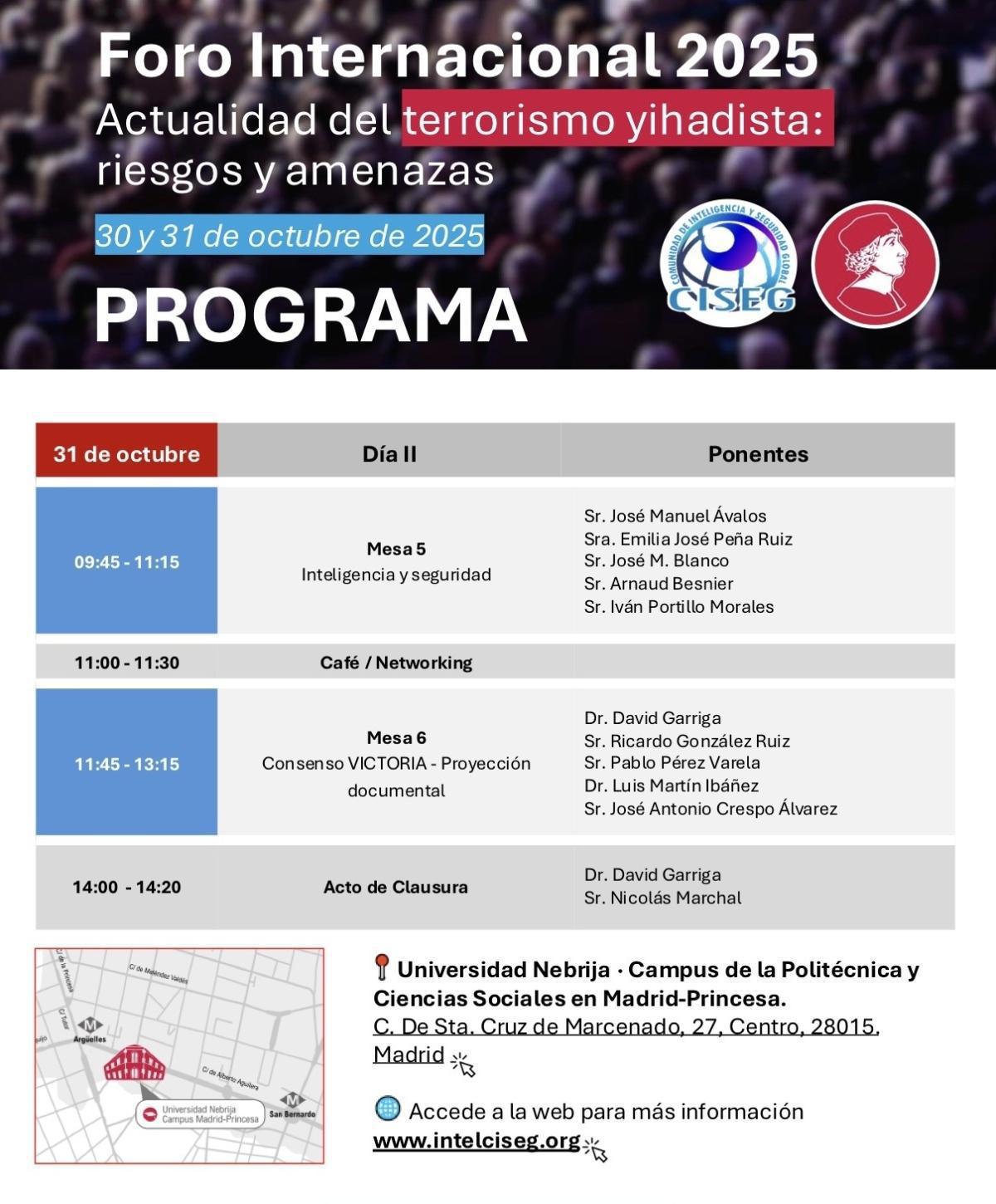 FORO INTERNACIONAL 2025 | TERRORISMO YIHADISTA