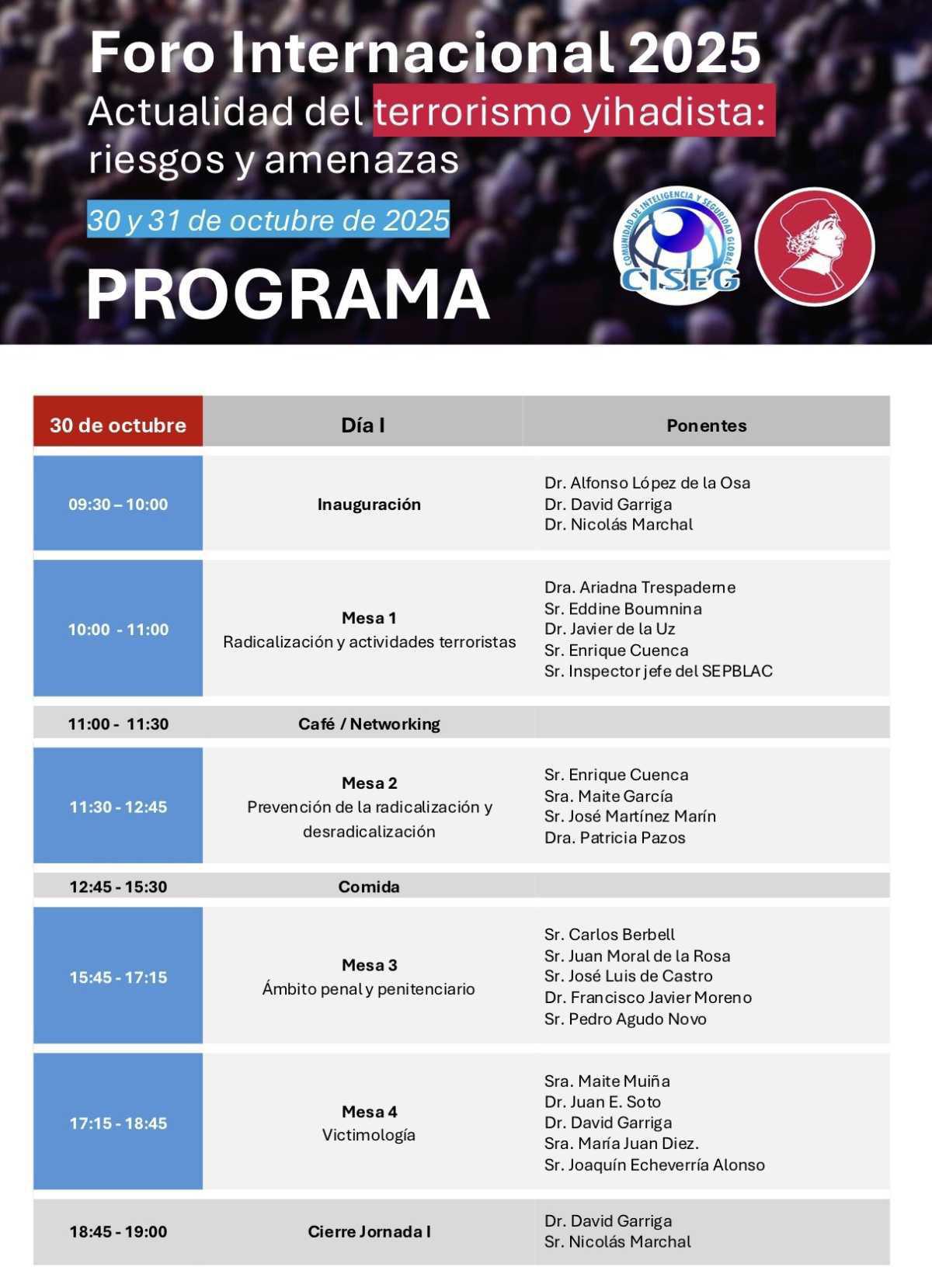 FORO INTERNACIONAL 2025 | TERRORISMO YIHADISTA