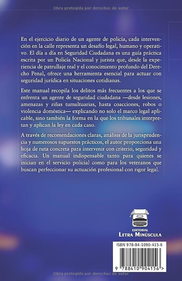 LIBRO EL DÍA A DÍA EN SEGURIDAD CIUDADANA LIBRO EL DÍA A DÍA EN SEGURIDAD CIUDADANA
