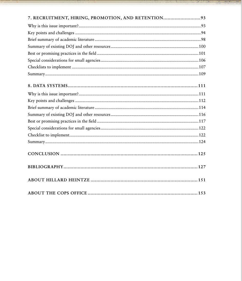 INFORME LECCIONES APRENDIDAS DE LA POLICÍA | 2019 EEUU INFORME LECCIONES APRENDIDAS DE LA POLICÍA | 2019 EEUU