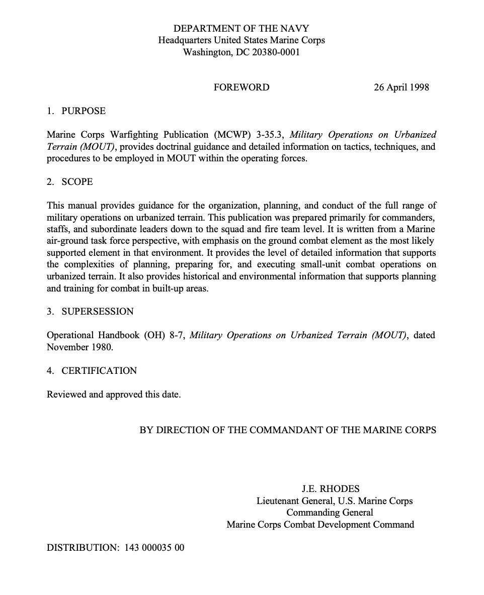 MANUAL MARINE CORPS | EEUU (INGLÉS)