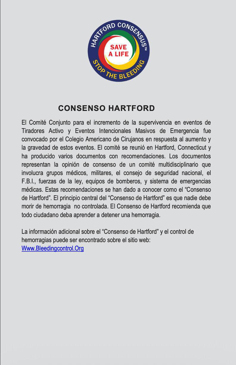 CONTROL DEL SANGRADO (STOP THE BLEED) | COMMITTEE ON TRAUMA