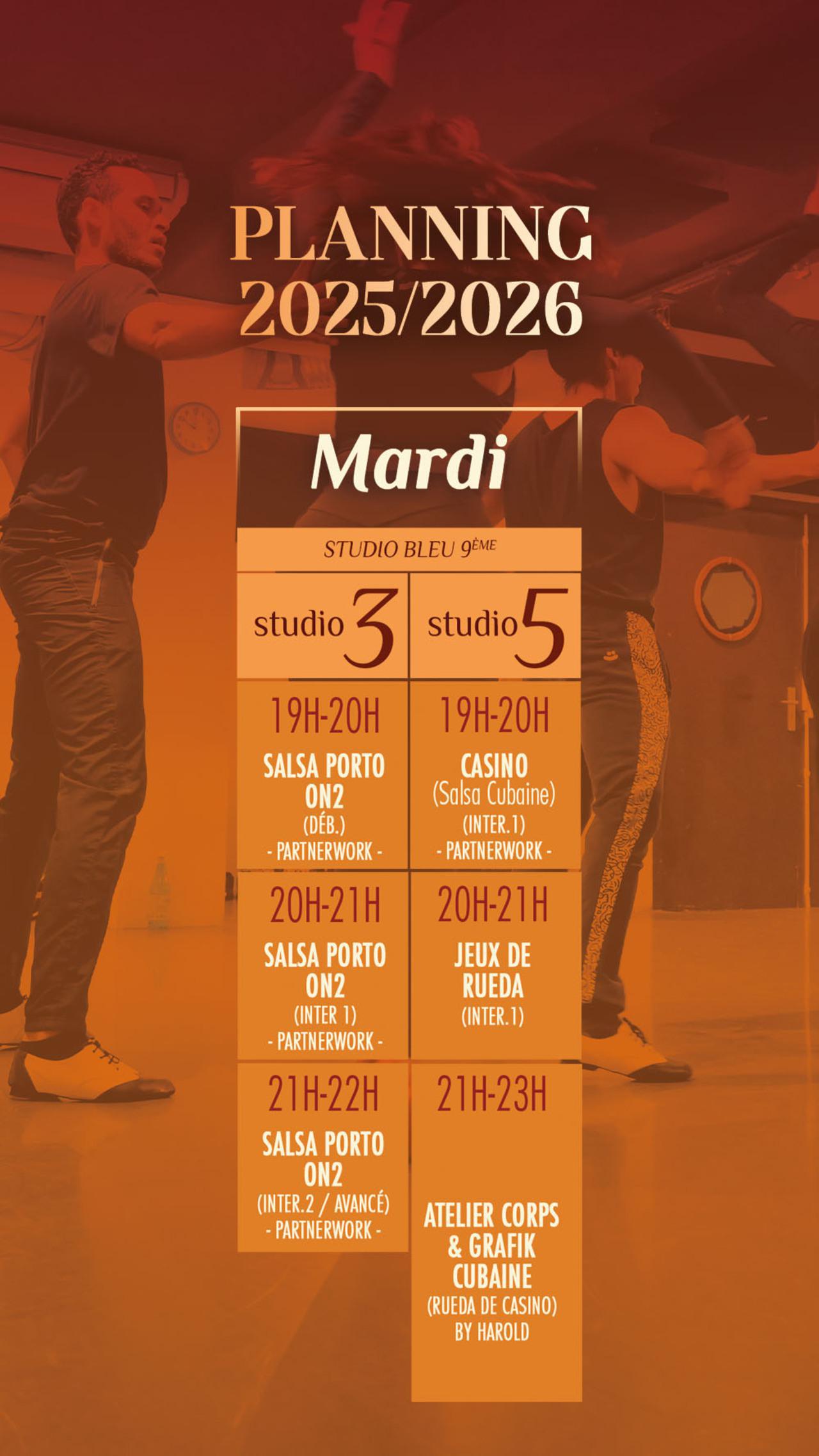 Planning mardi