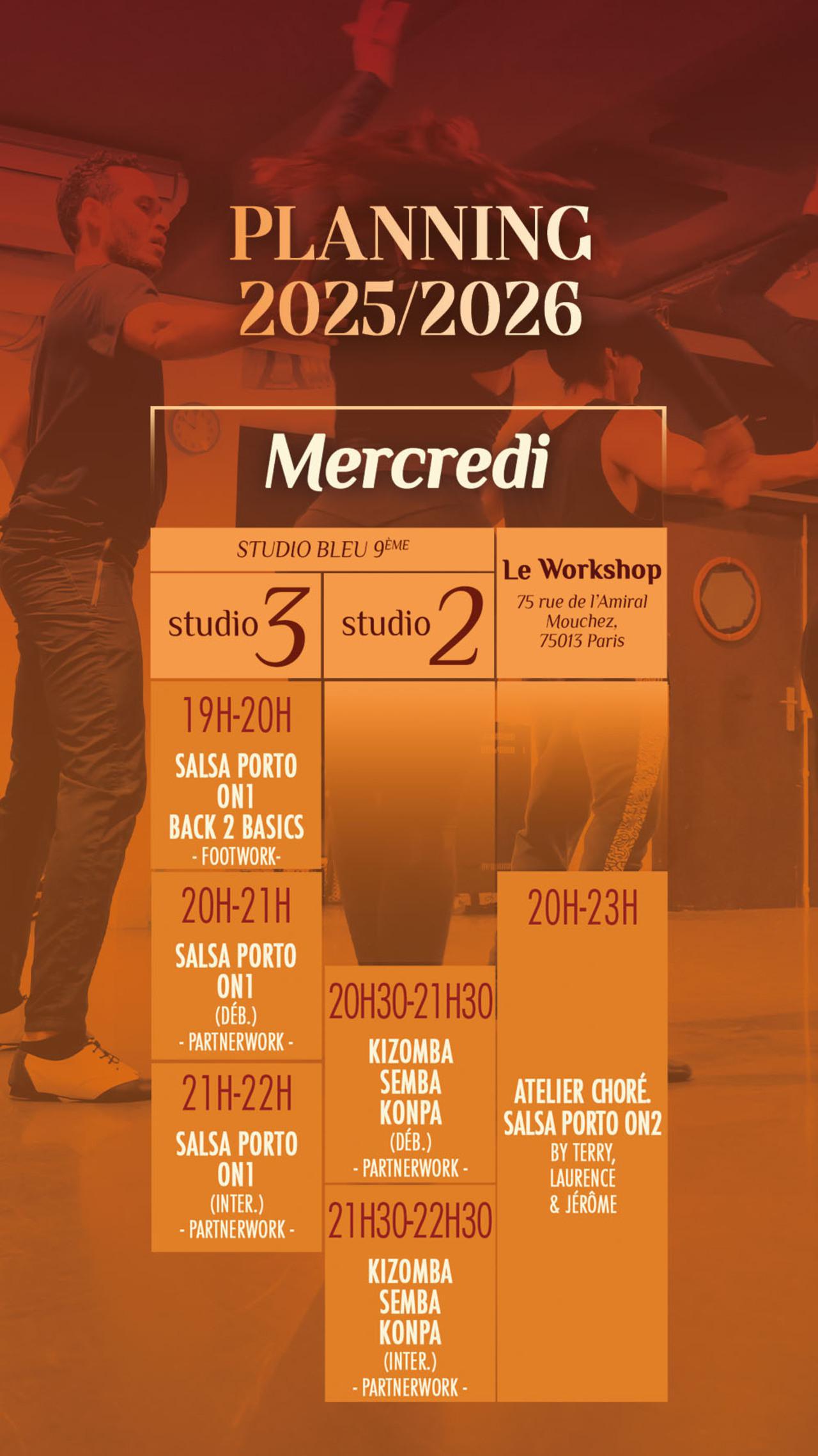 Planning mercredi