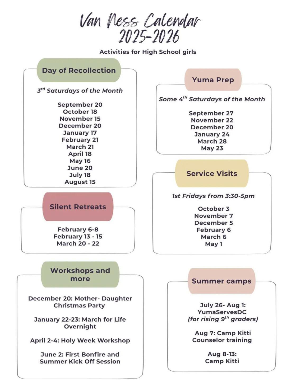 High School activities