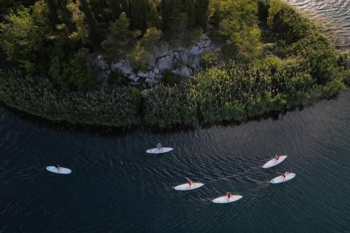 Electric SUP Tour in Omišalj – Krk Bridge & Sveti Marko Island Electric SUP Tour in Omišalj – Krk Bridge & Sveti Marko Island