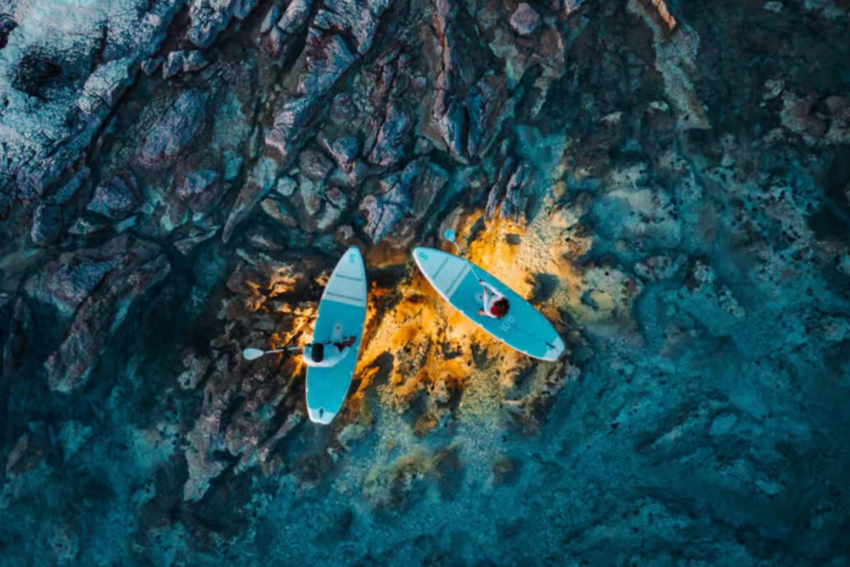 Electric SUP Tour in Omišalj – Krk Bridge & Sveti Marko Island