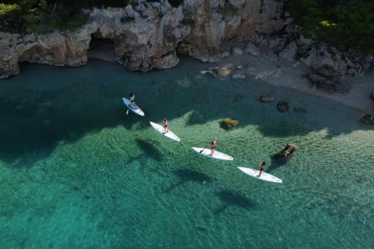 Electric SUP Tour in Omišalj – Krk Bridge & Sveti Marko Island Electric SUP Tour in Omišalj – Krk Bridge & Sveti Marko Island
