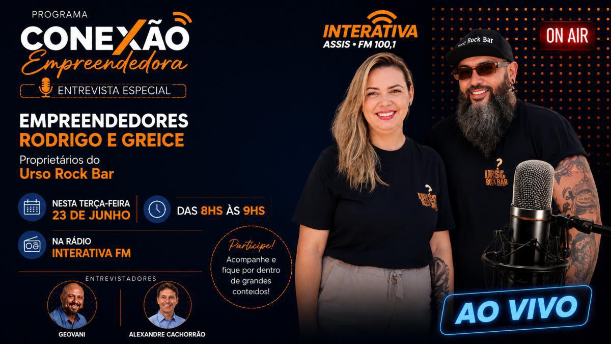 🚀 CONEXÃO EMPREENDEDORA AO VIVO | Negócios, Inovação e Oportunidades | Interativa FM 100,1 🚀 CONEXÃO EMPREENDEDORA AO VIVO | Negócios, Inovação e Oportunidades | Interativa FM 100,1