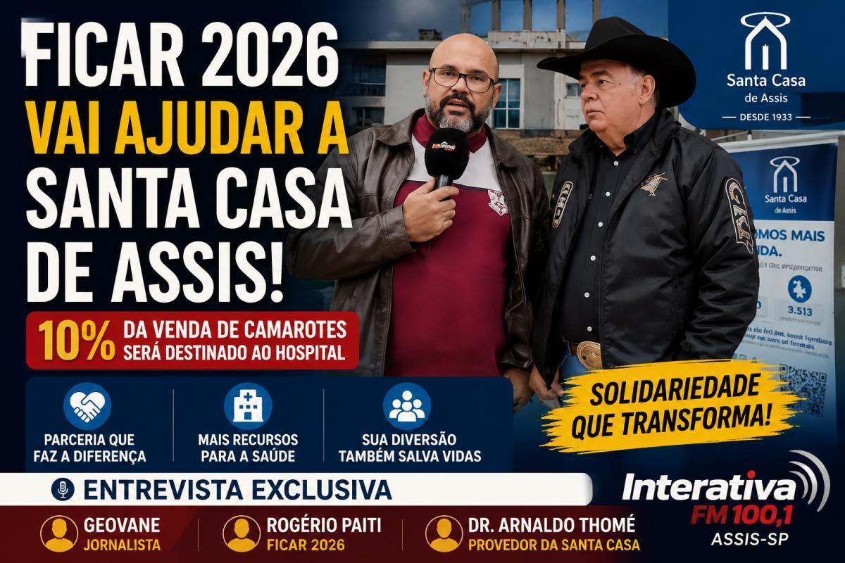 🎙️ Rogério Paiti e Dr. Arnaldo Thomé explicam parceria histórica entre FICAR 2026 e Santa Casa