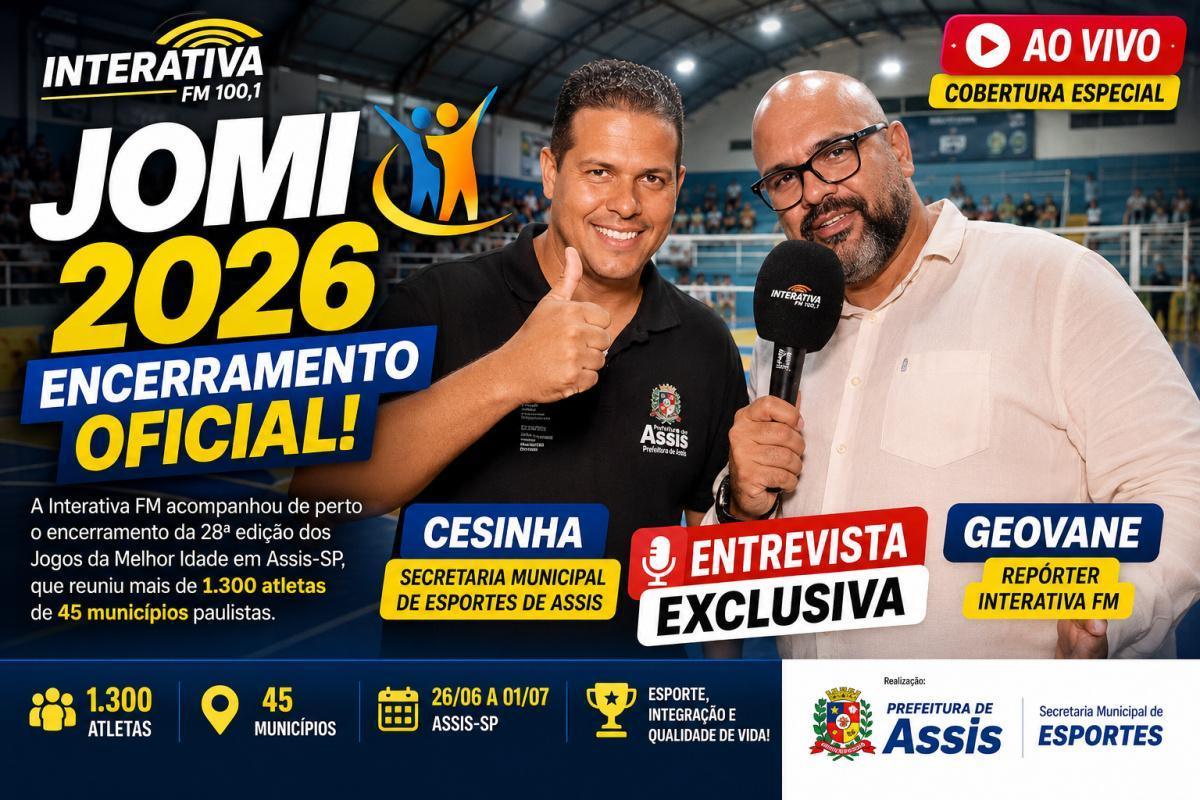 🏆 JOMI 2026 | Cesinha faz balanço do encerramento dos Jogos da Melhor Idade em Assis 🏆 JOMI 2026 | Cesinha faz balanço do encerramento dos Jogos da Melhor Idade em Assis