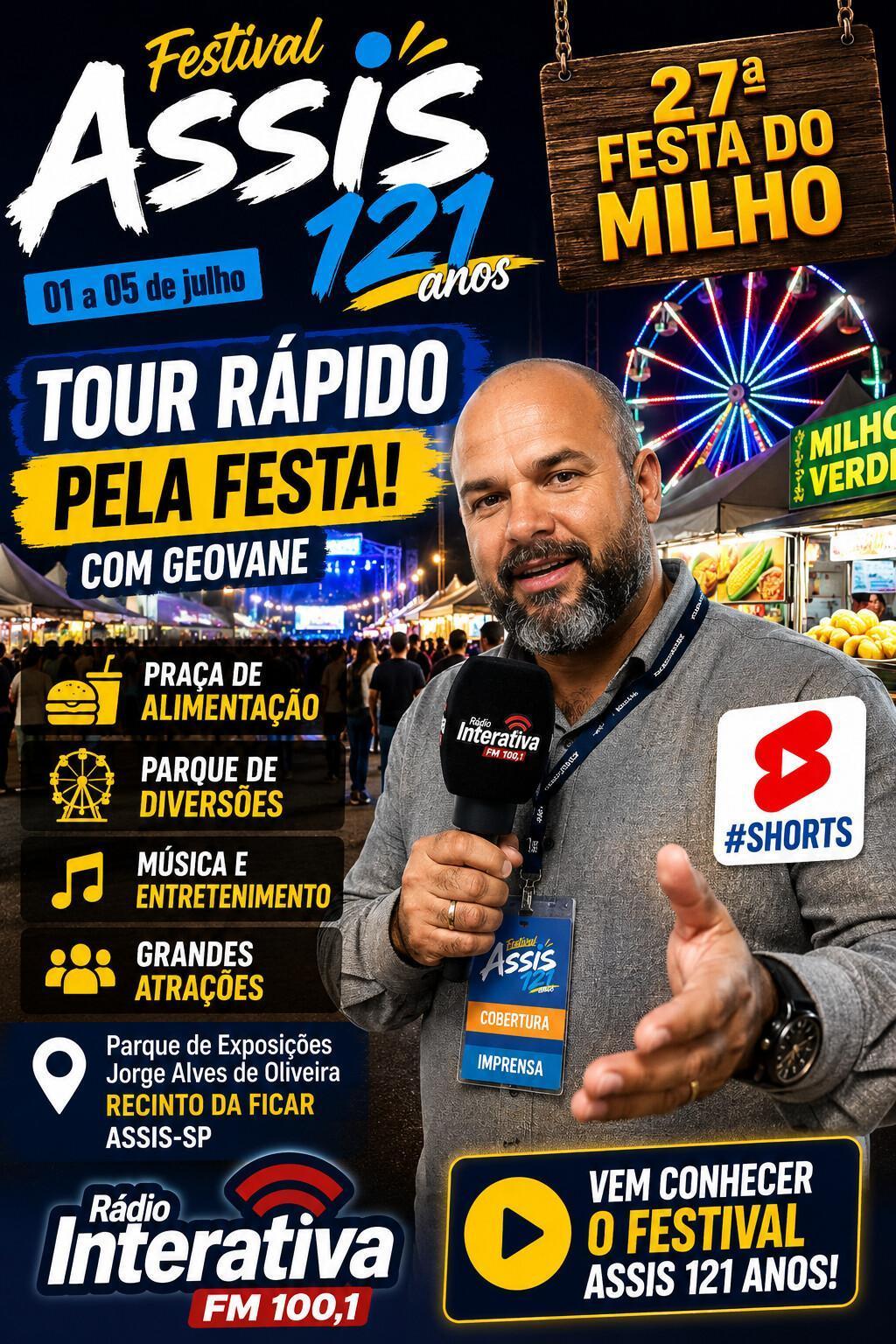 🎡 Vem conhecer o Festival Assis 121 Anos com o Geovane! 🔥 #Shorts 🎡 Vem conhecer o Festival Assis 121 Anos com o Geovane! 🔥 #Shorts