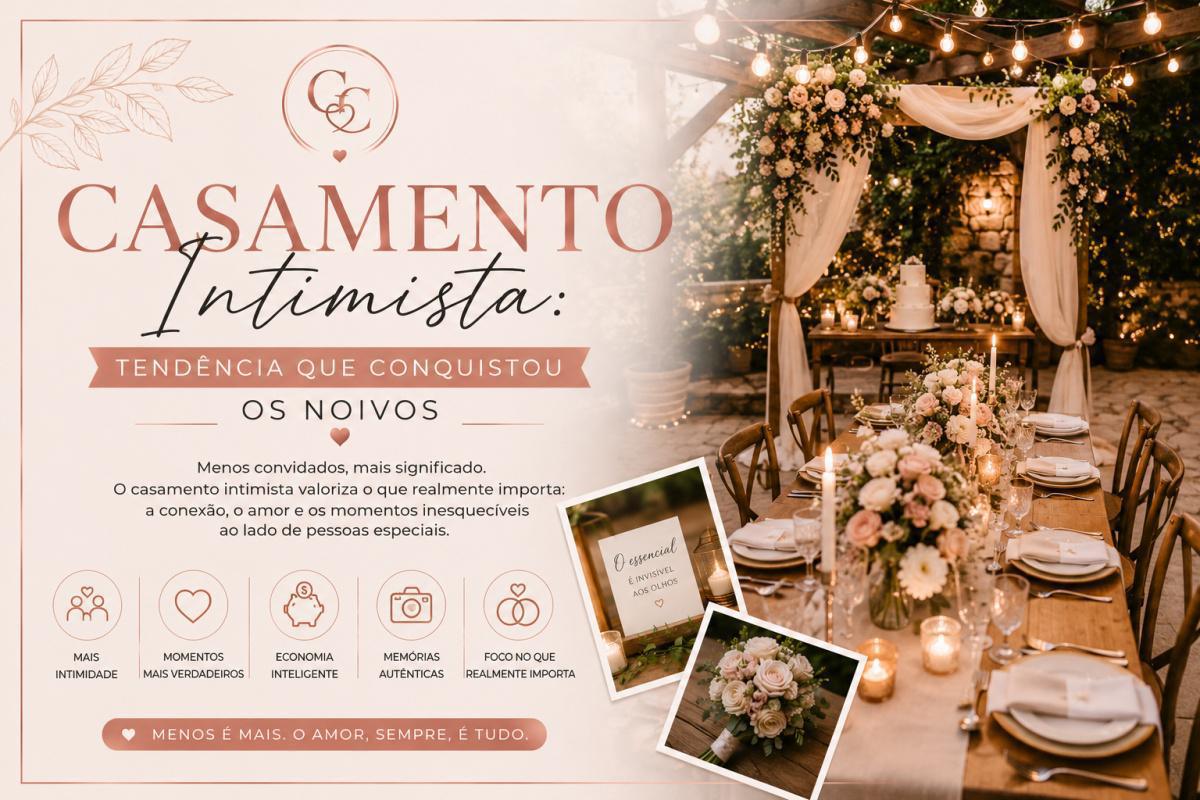 Casamento Intimista: Tendência Que Conquistou os Noivos Casamento Intimista: Tendência Que Conquistou os Noivos