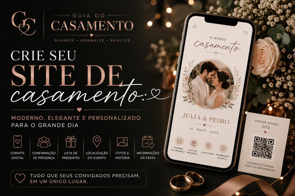 Crie seu site de casamento: moderno, elegante e personalizado para o grande dia Crie seu site de casamento: moderno, elegante e personalizado para o grande dia
