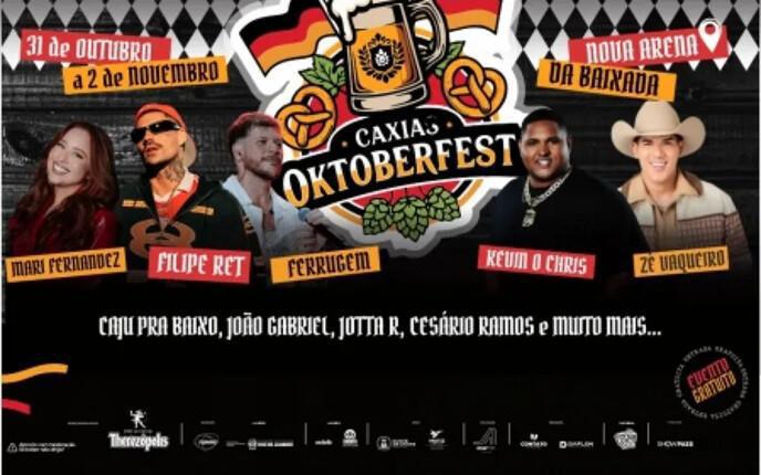 Caxias Oktoberfest promete agitar a Baixada com três dias de festa, cultura e grandes shows gratuitos Caxias Oktoberfest promete agitar a Baixada com três dias de festa, cultura e grandes shows gratuitos