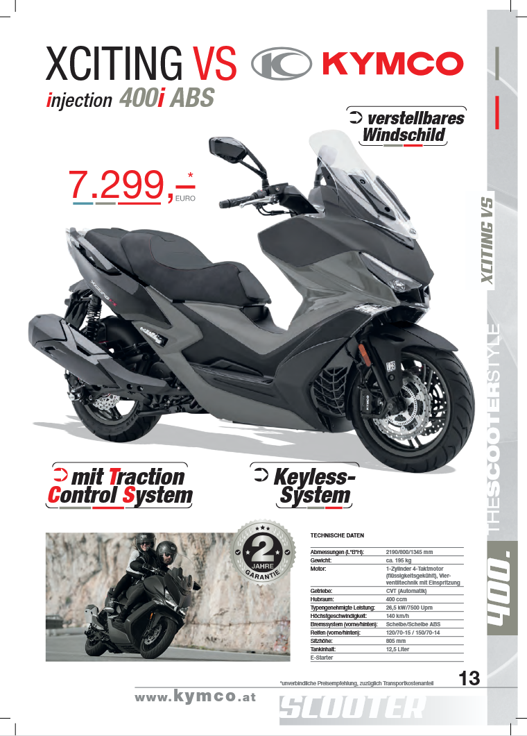 XCITING VS 400i ABS TCS