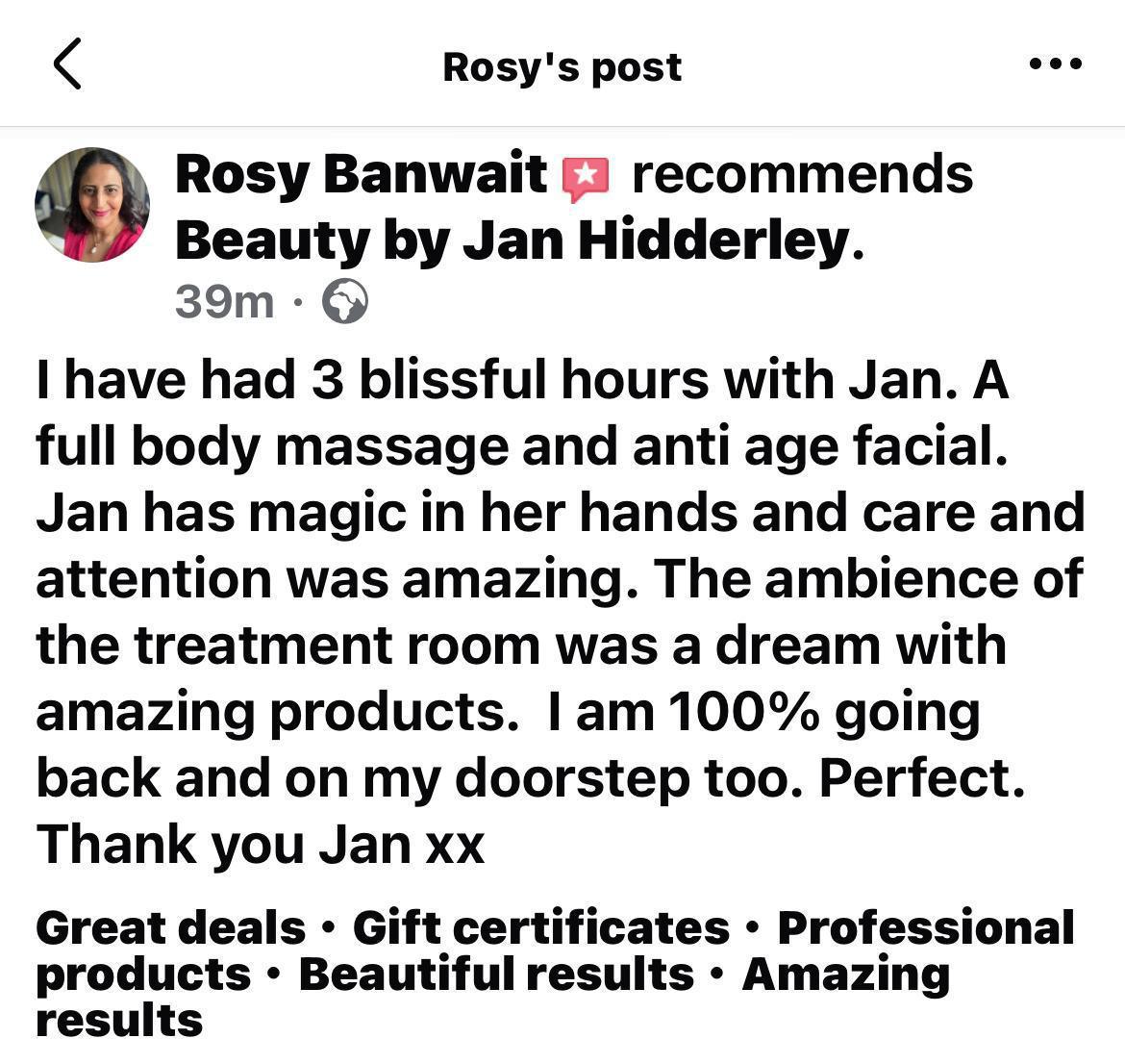 What they are saying about Jan