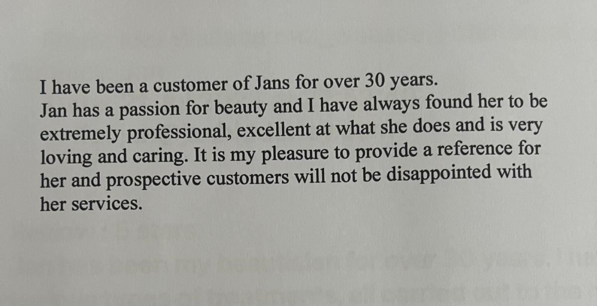 What they are saying about Jan